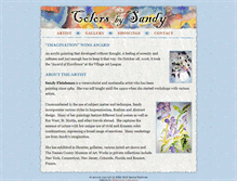 Tablet Screenshot of colorsbysandy.com